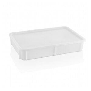 GastroPlast GPH-75/2 Polipropilen Pizza Hamur Teknesi 30x40x7.5 Cm Beyaz