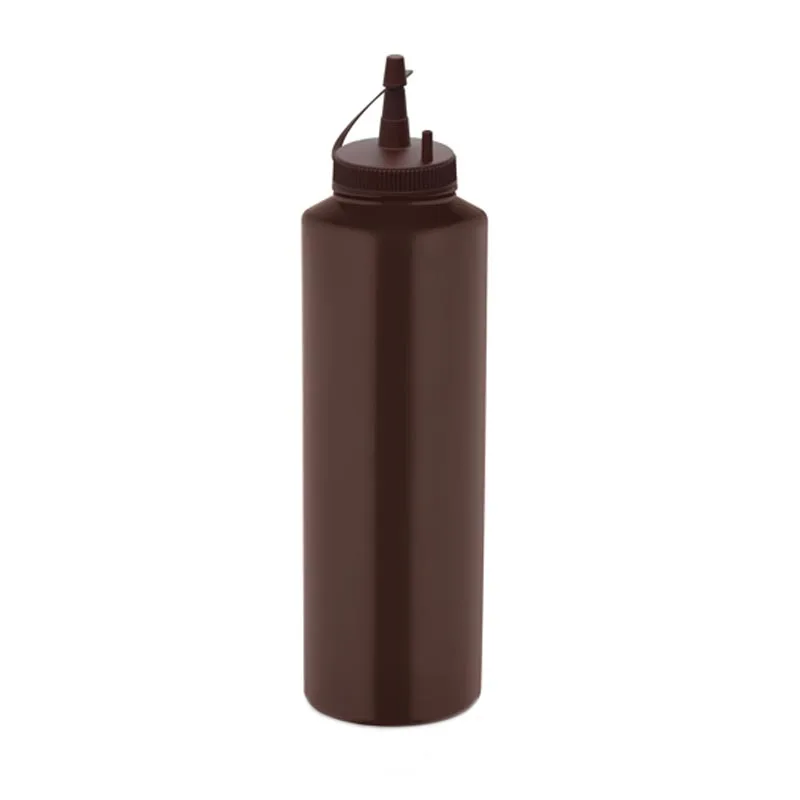 GastroPlast GPSC-1000 Kapaklı Fişek Sosluk 1000 ml Kahverengi