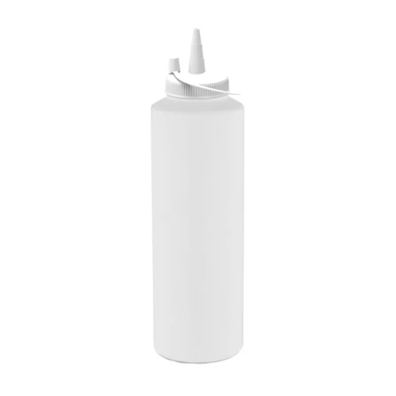 GastroPlast GPSC-1000 Kapaklı Fişek Sosluk 1000 ml Beyaz