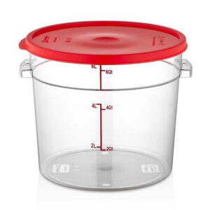 GastroPlast GRP-6 Polikarbon Yuvarlak Saklama Kabı 6 L
