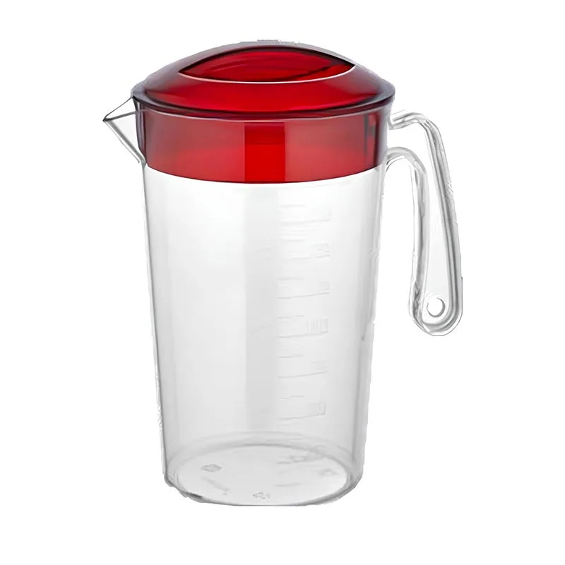GastroPlast GSRH-04 Polikarbon Kapaklı Sürahi 2 L Şeffaf