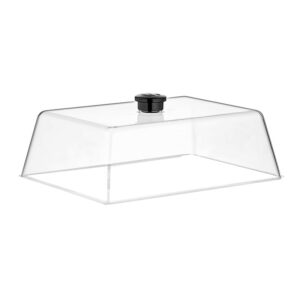 GastroPlast Polikarbon Fanus 21x27 cm Siyah Kulplu