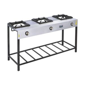 Görkem 3 Gözlü Uzun Ayak Lokanta Ocağı Gazlı 139x47 Cm