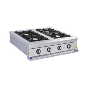 Görkem 4 Gözlü Profesyonel Ocak Set Üstü Gazlı 80x80 Cm
