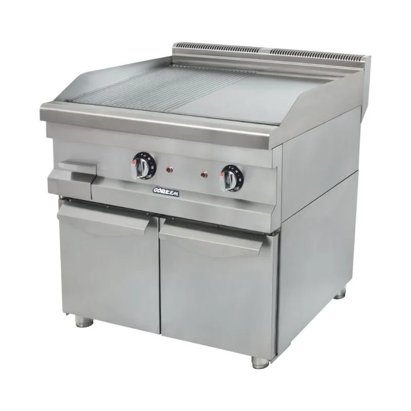 Görkem 600 Seri Yarı Oluklu Pleyt Izgara Dolaplı Elektrikli 60x61 Cm