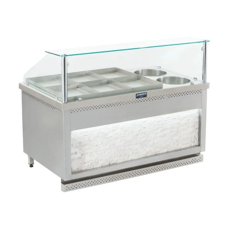 Görkem Sulu Yemek Tezgahı 10+4 Tepsili Elektrikli 240x85 Cm