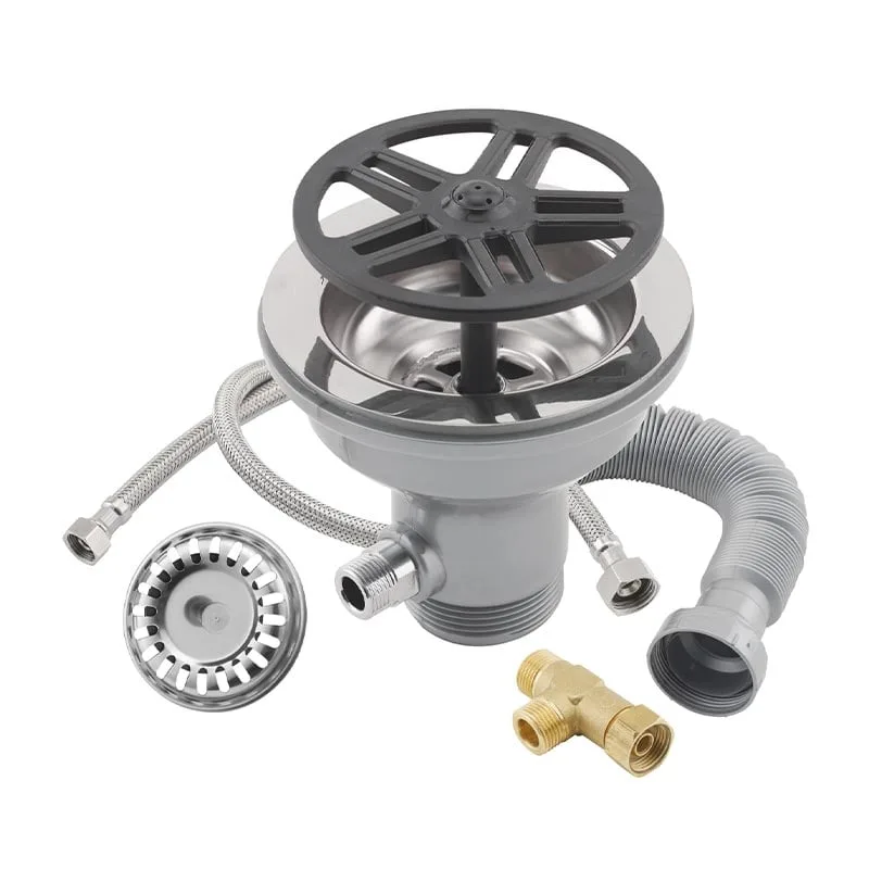 Liva Gaz Bardak ve Kap Yıkama İçin Yan Taşmasız Evye İçi Sifon Sistemi 115 mm