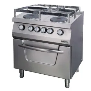 Öztiryakiler 900 Seri Kuzine, Fırınlı, Elektrikli, 4 Kare Plate, 80x90x85, Gemi Model, 6644