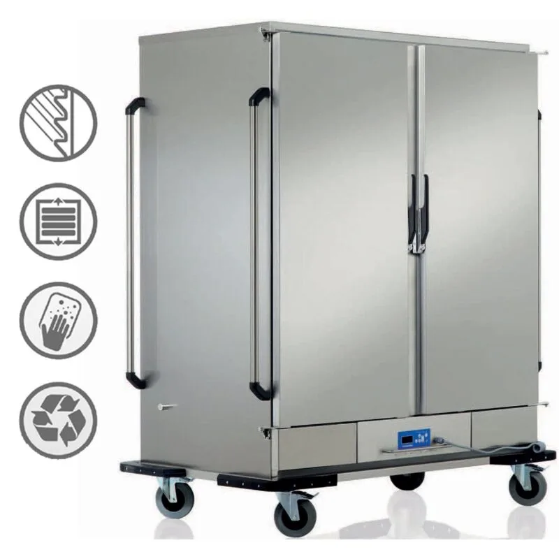 Öztiryakiler Banket Arabası, Isıtmalı, GN2/1 11+11, Çİft Inox Kapı, 6644