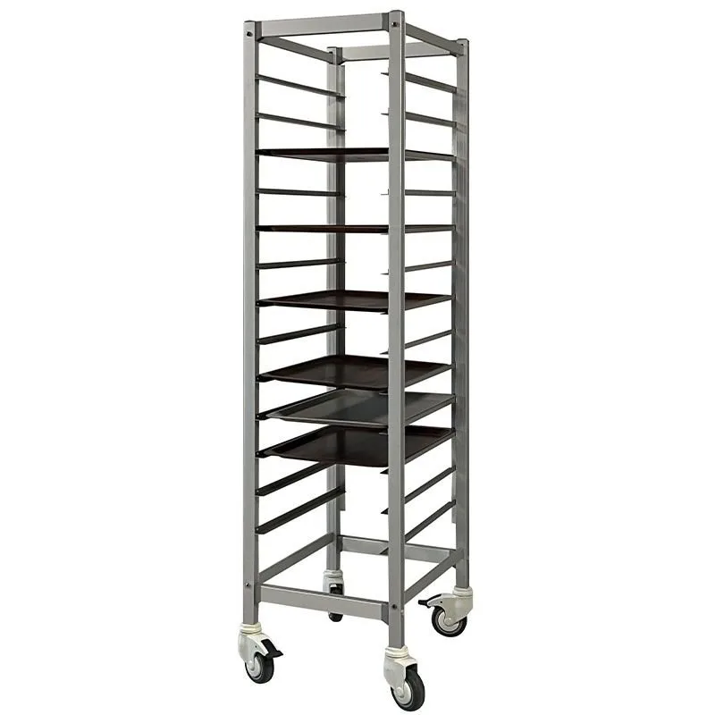 Tribeca TC-3753-11 Tekli Tepsi Taşıma Arabası 11 Raflı 37x53 Tepsi Kapasiteli Alüminyum