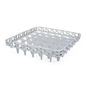 Bora Plastik Bardak Yıkama Basketi, 36 Bölmeli, 50x50x12.5 cm