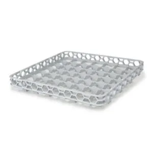 Bora Plastik Bardak Yıkama Basketi, 49 Bölmeli 50x50x7.5 Cm