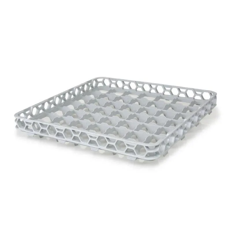 Bora Plastik Bardak Yıkama Basketi, 49 Bölmeli 50x50x7.5 Cm