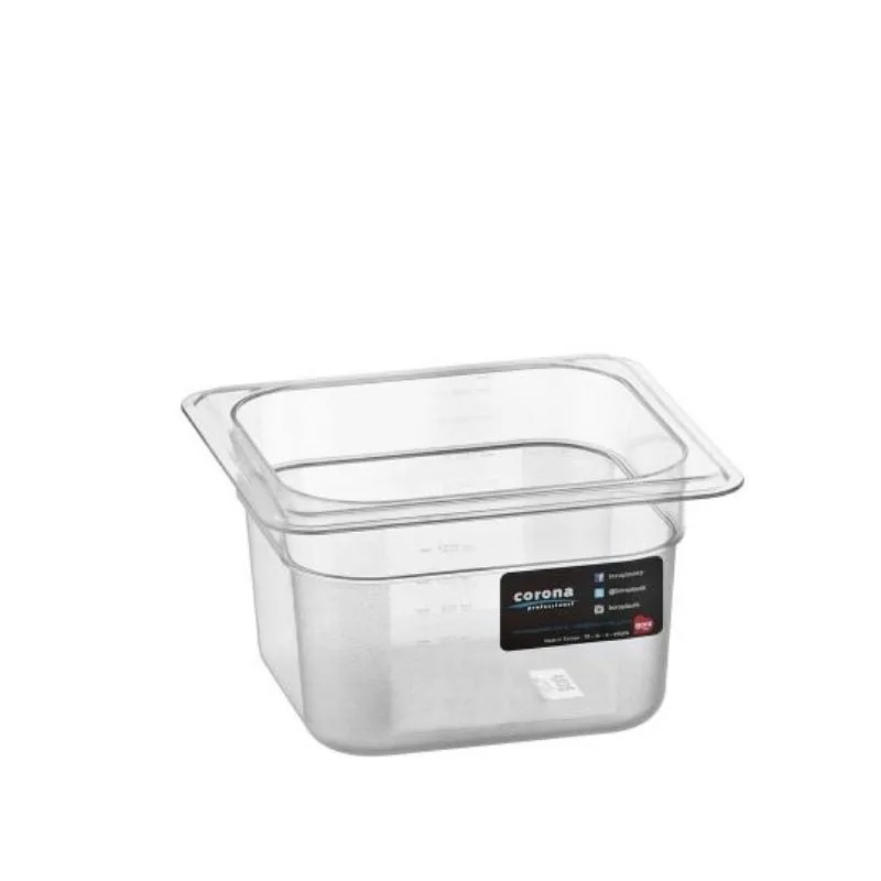 Bora Plastik Gastronom Polikarbon Küvet GN 1/6-100 1.4 L