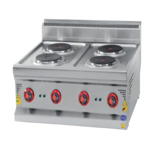 CSA 600 Seri 4 Yuvarlak Pleytli Ocak Set Üstü Elektrikli 60x60 Cm