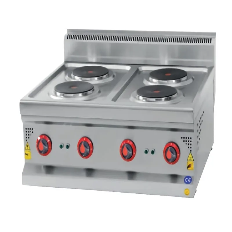 CSA 600 Seri 4 Yuvarlak Pleytli Ocak Set Üstü Elektrikli 60x60 Cm