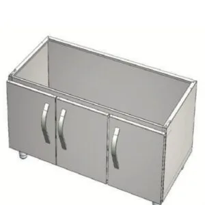 CSA 700 Edge Seri Set Altı Dolap Üç Kapaklı 120x70x50 Cm