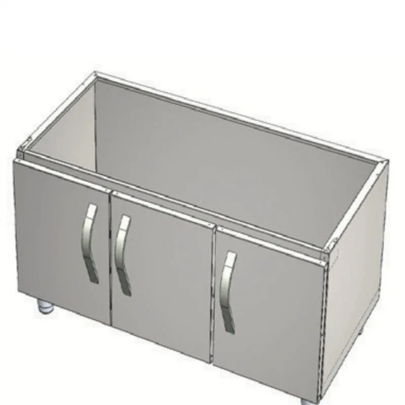 CSA 700 Edge Seri Set Altı Dolap Üç Kapaklı 120x70x50 Cm