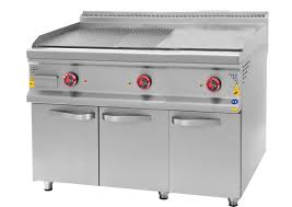 CSA 900 Seri Yarı Oluklu Pleyt Izgara Dolaplı Elektrikli 80x90 Cm