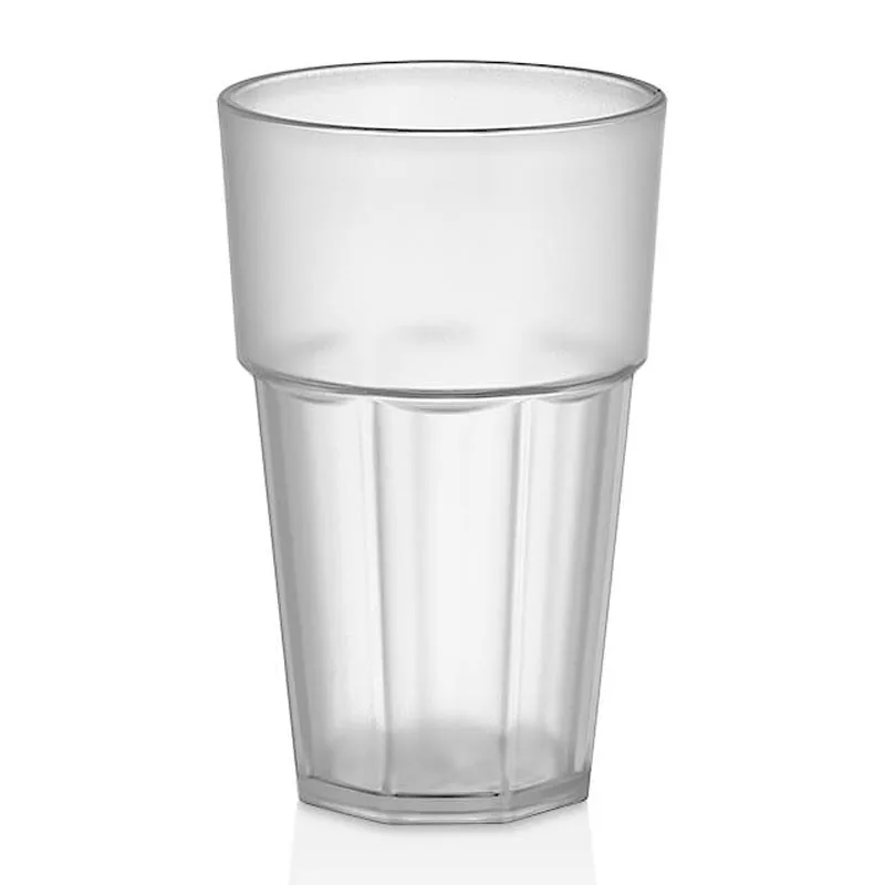 GastroPlast Casablanca Kumlu Bardak 400 ml Polikarbon Şeffaf