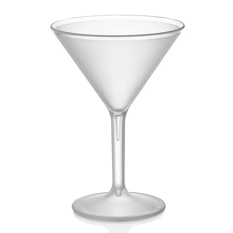 GastroPlast Kumlu Martini Bardağı 280 ml Polikarbon Şeffaf