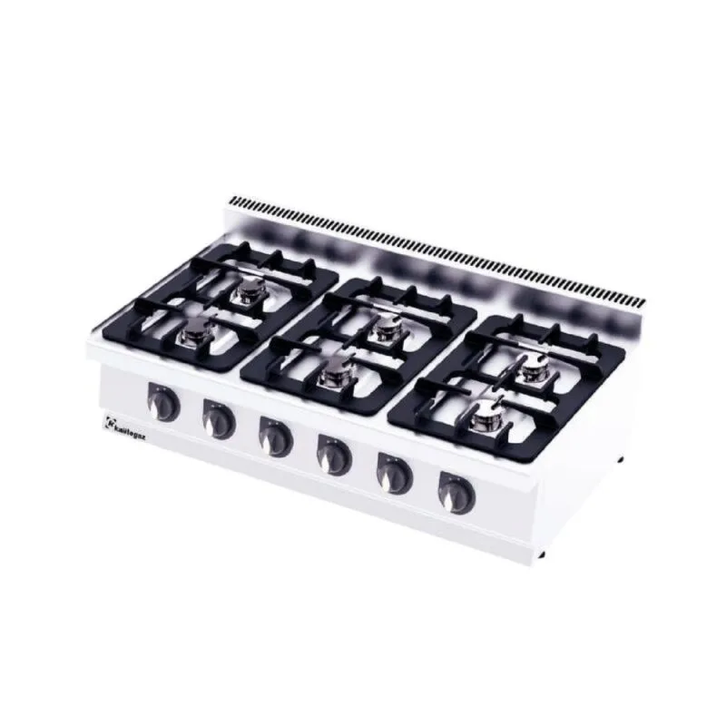 Kalitegaz C1270G 700 Seri Set Üstü Ocak Altılı 120x70 Cm Gazlı