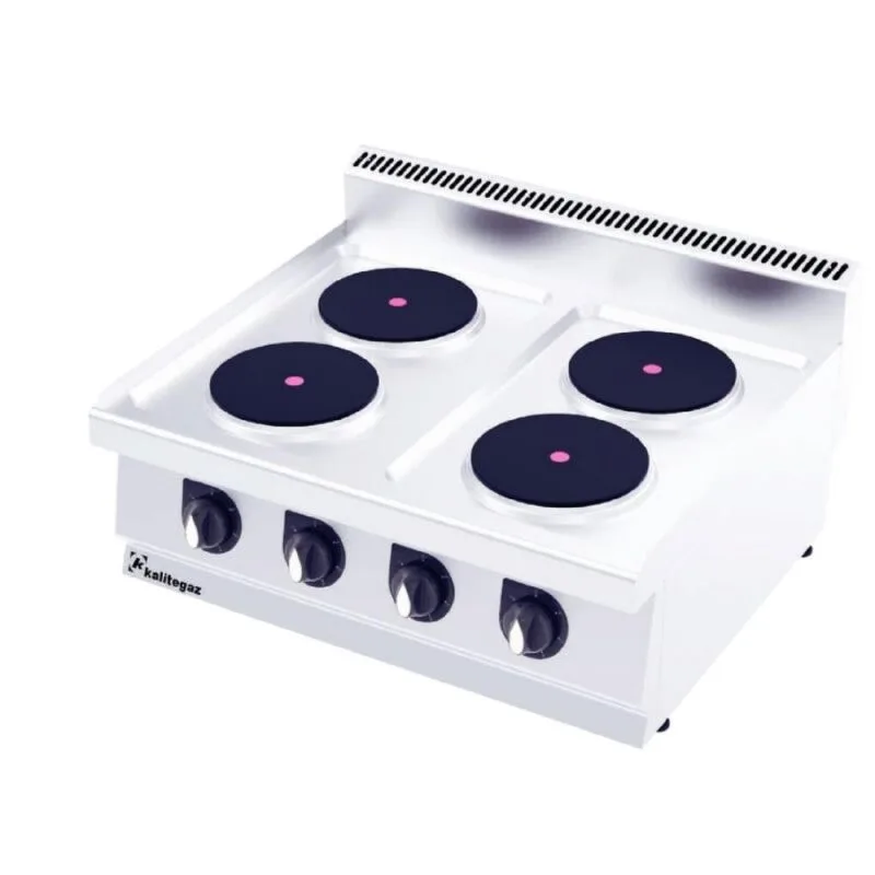 Kalitegaz C8070E 700 Seri Set Üstü Dörtlü Ocak Pleytli 80x70 Cm Elektrikli 400 V