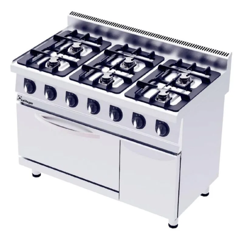 Kalitegaz CO1270G Kuzine Fırın Dolaplı 120x70 Cm 6 Gözlü Gazlı