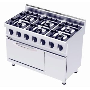 Kalitegaz CO1270GE Kuzine Fırın Dolaplı 120x70 Cm 6 Gözlü Gazlı, Elektrikli 400 V