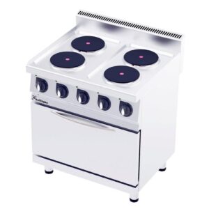 Kalitegaz CO8070E Kuzine Fırın Pleytli 80x70 Cm 4 Gözlü Elektrikli 400 V