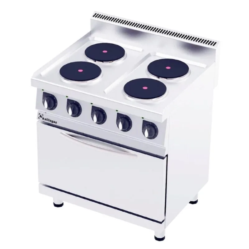 Kalitegaz CO8070E Kuzine Fırın Pleytli 80x70 Cm 4 Gözlü Elektrikli 400 V