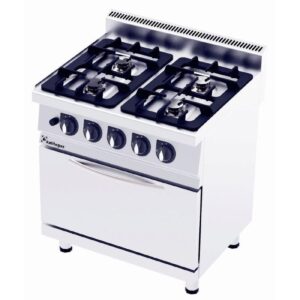 Kalitegaz CO8070GE Kuzine Fırın 80x70 Cm 4 Gözlü Gazlı, Elektrikli 400 V