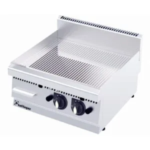 Kalitegaz GG1260GC 600 Seri Krom Kaplı Pleyt Izgara Oluklu 120x60 Cm Gazlı