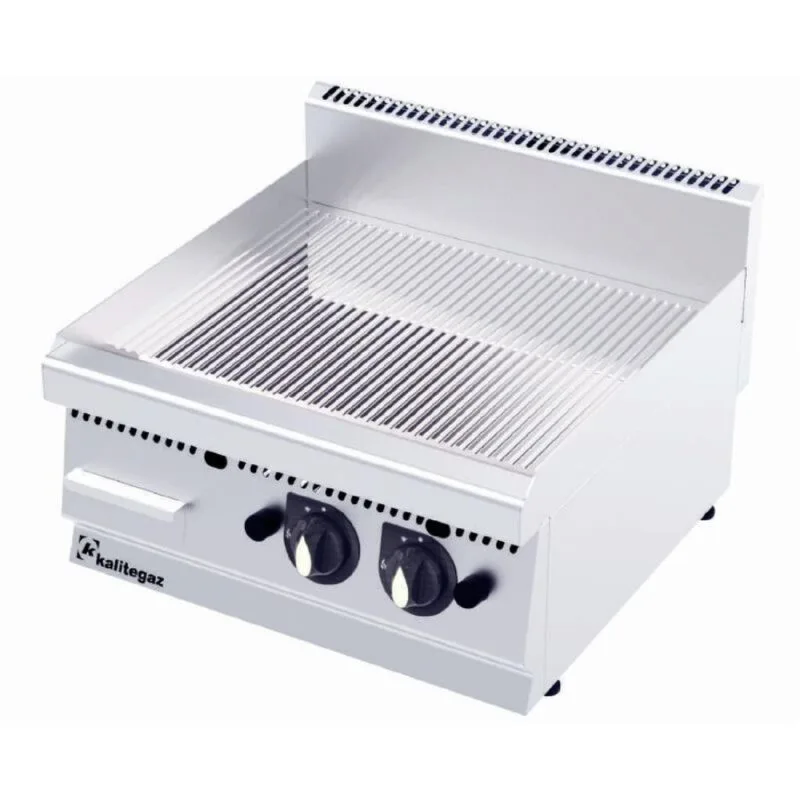 Kalitegaz GG1260GC 600 Seri Krom Kaplı Pleyt Izgara Oluklu 120x60 Cm Gazlı