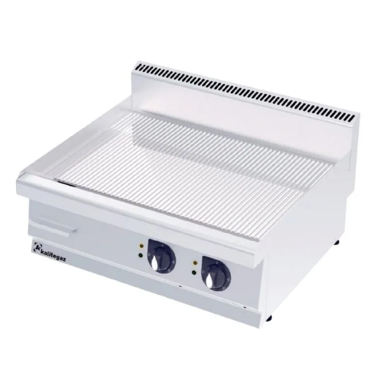 Kalitegaz GG1270EC 700 Seri Krom Kaplı Pleyt Izgara Oluklu 120x70 Cm Elektrikli 400 V