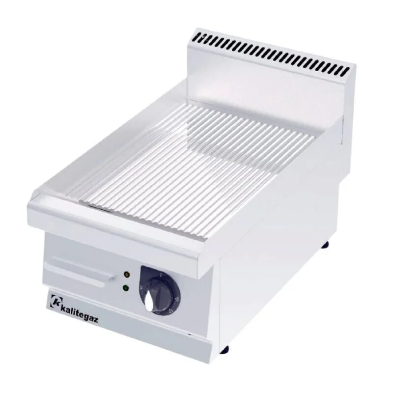Kalitegaz GG4070EC 700 Seri Krom Kaplı Pleyt Izgara Oluklu 40x70 Cm Elektrikli 400 V