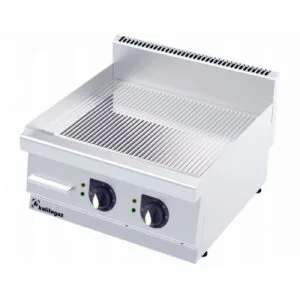 Kalitegaz GG6060EC 600 Seri Krom Kaplı Pleyt Izgara Oluklu 60x60 Cm Elektrikli 400 V