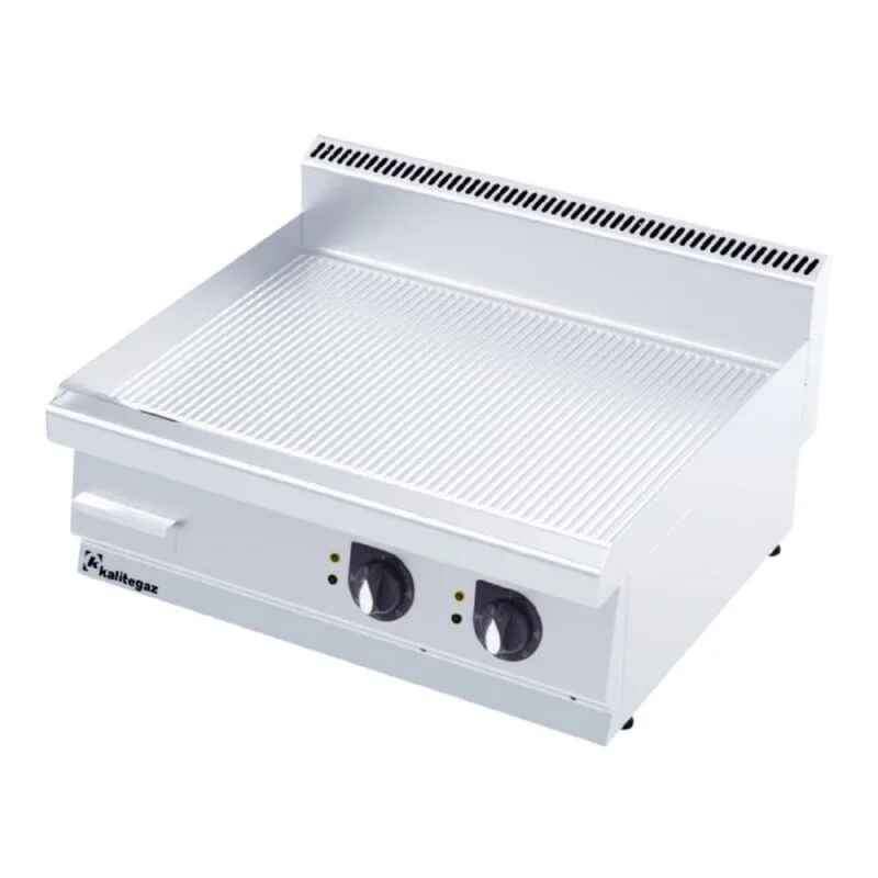 Kalitegaz GG8070E 700 Seri Pleyt Izgara Oluklu 80x70 Cm Elektrikli 400 V