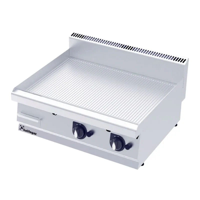 Kalitegaz GG8070G 700 Seri Pleyt Izgara Oluklu 80x70 Cm Gazlı