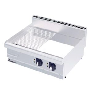 Kalitegaz GS1270EC 700 Seri Krom Kaplı Pleyt Izgara Yarı Oluklu 120x70 Cm Elektrikli 400 V