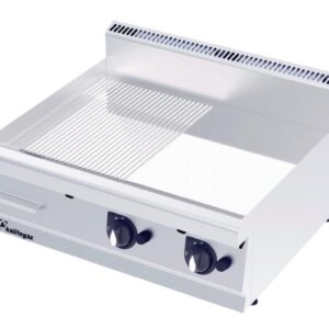 Kalitegaz GS1270GC 700 Seri Krom Kaplı Pleyt Izgara Yarı Oluklu 120x70 Cm Gazlı