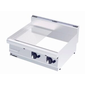 Kalitegaz GS8070GC 700 Seri Krom Kaplı Pleyt Izgara Yarı Oluklu 80x70 Cm Gazlı