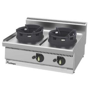 Kalitegaz WC8070G 700 Seri Set Üstü Wok Ocak İkili 80x70 Cm Gazlı