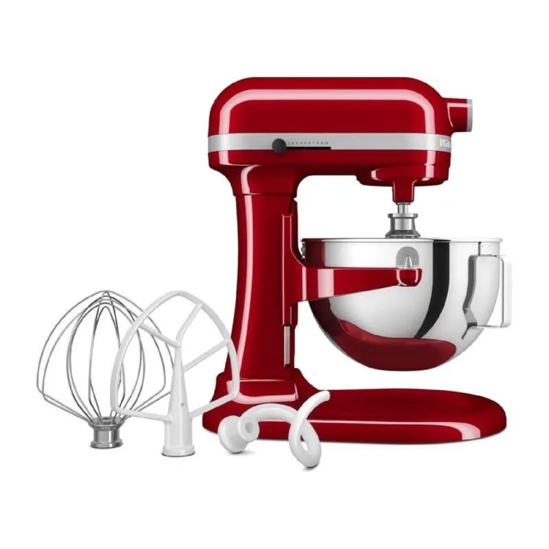 KitchenAid 5KSM55SXX Ağır Hizmet Tipi Kaldırılabilir Kaseli Stand Mikser, 5.2 L, Kırmızı