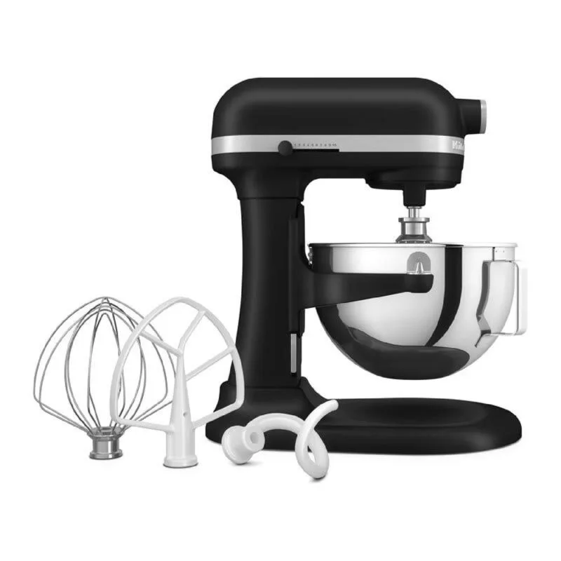 KitchenAid 5KSM55SXX Ağır Hizmet Tipi Kaldırılabilir Kaseli Stand Mikser, 5.2 L, Mat Siyah