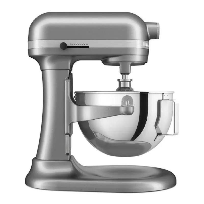 KitchenAid 5KSM55SXX Ağır Hizmet Tipi Kaldırılabilir Kaseli Stand Mikser, 5.2 L, Gümüş