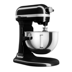 KitchenAid 5KSM55SXX Ağır Hizmet Tipi Kaldırılabilir Kaseli Stand Mikser, 5.2 L, Siyah
