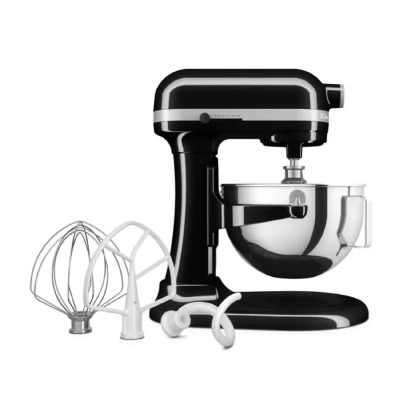 KitchenAid 5KSM55SXX Ağır Hizmet Tipi Kaldırılabilir Kaseli Stand Mikser, 5.2 L, Siyah
