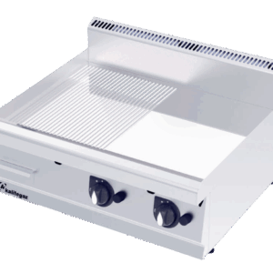 Kalitegaz GS1270GC 700 Seri Krom Kaplı Pleyt Izgara Yarı Oluklu 120x70 Cm Gazlı