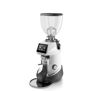 Fiorenzato F64 EVO PRO XGİ Dark Titanyum Soğutmalı On Demand Kahve Değirmeni Tartılı 64 mm Beyaz